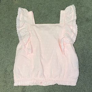 Baby pink lacey tank - M